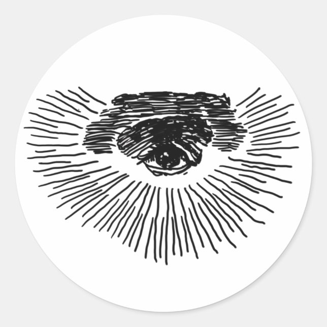 Third Eye Classic Round Sticker (Front)
