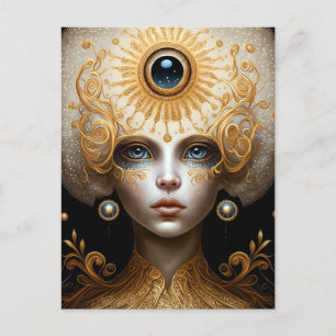 Third Eye Goddess Fantasy Art Postcard