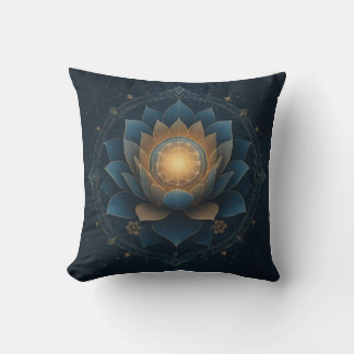 Third Eye Mandala Throw Pillow