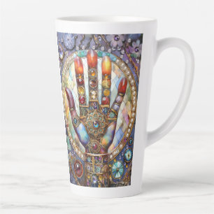 Third Eye Mystic Palm Latte Mug