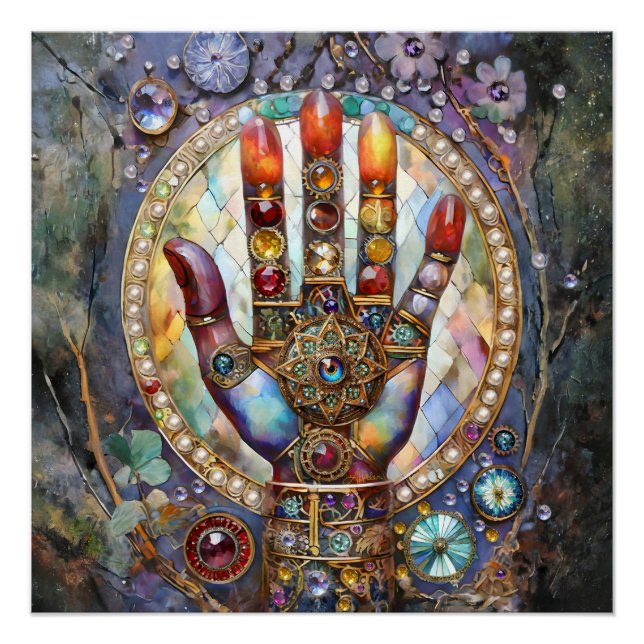 Third Eye Mystic Palm Poster (Front)