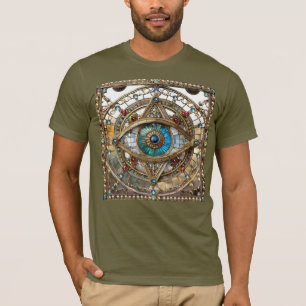 Third Eye Ornate Window Pane T-Shirt