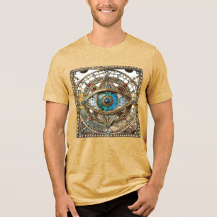 Third Eye Ornate Window Pane Tri-Blend Shirt