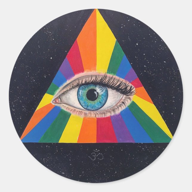 Third Eye Rainbow Sticker (Front)
