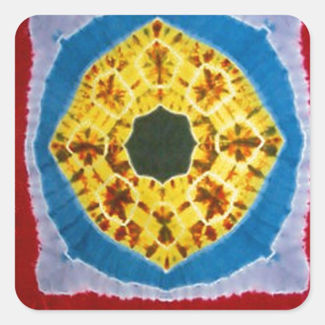 Third Eye Tie Dye PhatDyes Square Sticker (Front)
