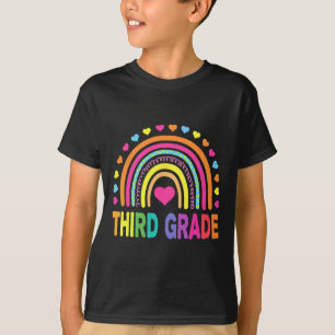 Third Grade 3rd Grade Rainbow Teachers Kids Byck T T-Shirt