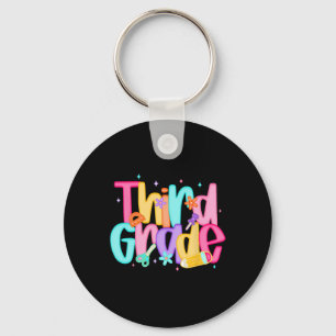 Third Grade Back To School 3rd Grade Squad Teacher Keychain