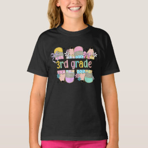 Third Grade Coquette Pencil Bow Back To School T-Shirt