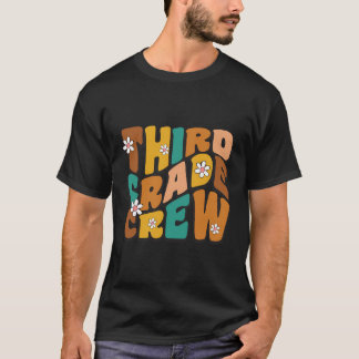 Third Grade Crew - Cute Grade 3 Teacher Student T-Shirt