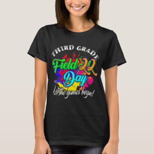 Third Grade Field Day 2022 Let The Games Begin Kid T-Shirt