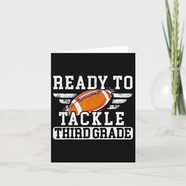 Third Grade First Day Of School Back To School  Card (Front)