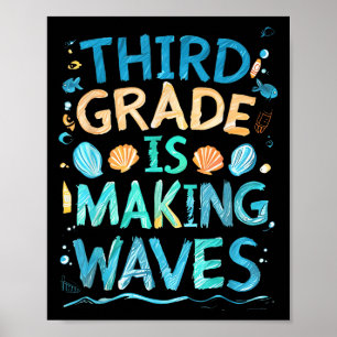 Third Grade Is Making Waves Back To School Kids An Poster
