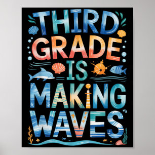 Third Grade Is Making Waves Back To School Kids An Poster