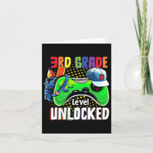 Third Grade Level Unlocked Ck To School Video Game Card