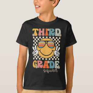 Third Grade Squad Retro Back To School 3rd Grade T T-Shirt