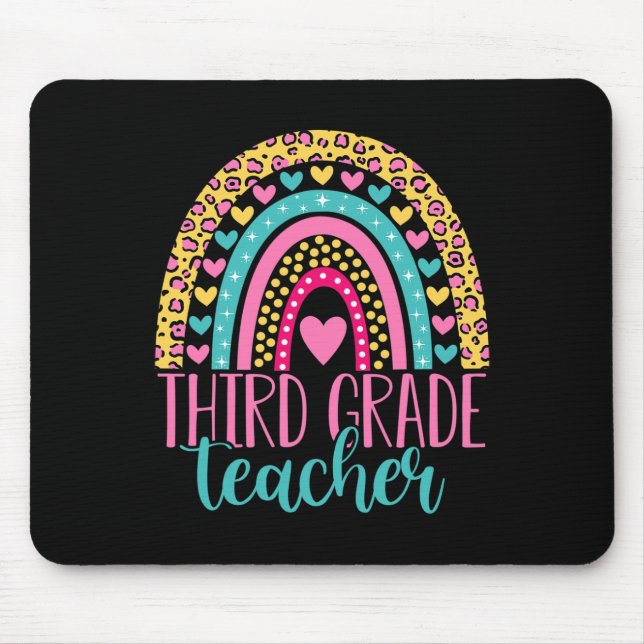 Third Grade Teacher 3rd Grade Teacher Ck To School Mouse Pad (Front)