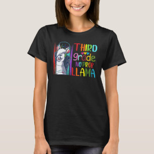 Third Grade Teacher Back To School No Prob Llama G T-Shirt