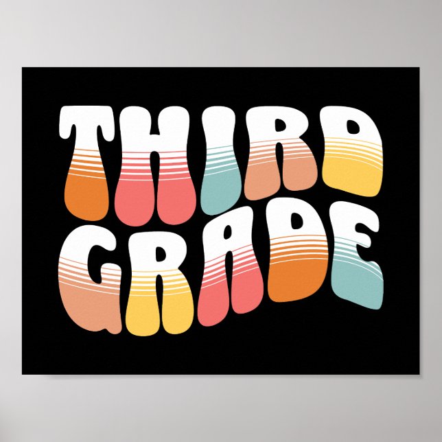 Third Grade Teacher Poster (Front)