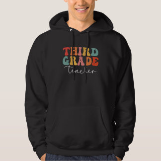 Third Grade Teacher Retro Men Women First Day Of S Hoodie