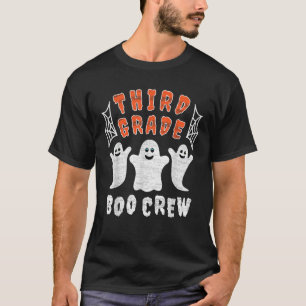 Third Grade Teacher Student Gift Halloween Ghost B T-Shirt