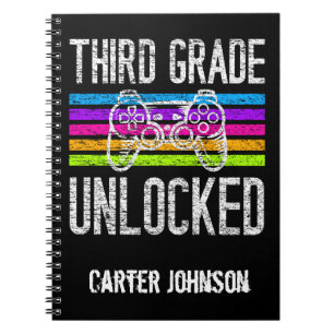 Third Grade Unlocked Back to School Personalized Notebook