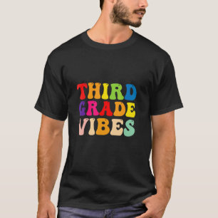 Third Grade Vibes 3rd Grade Teacher Women Bach To T-Shirt