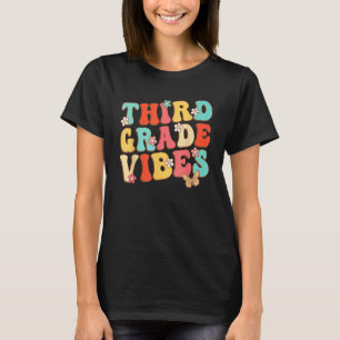 Third Grade Vibes Hello Team 3rd Grade Teacher Kid T-Shirt