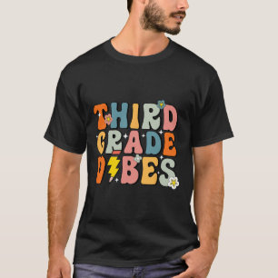 Third Grade Vibes Shirt 3rd Retro Back To School K