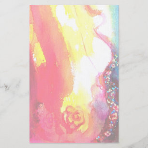 THIRD MASK detail ,white linen Stationery