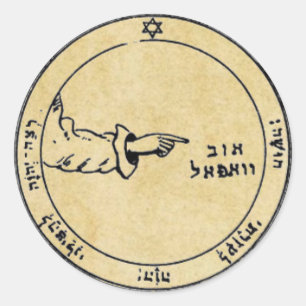 Third Pentacle of the Moon Classic Round Sticker