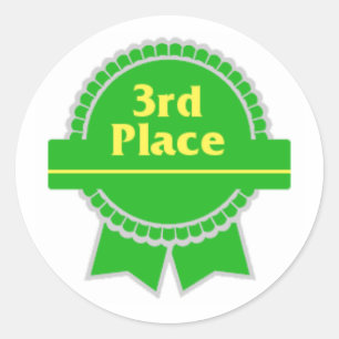Third Place Sticker