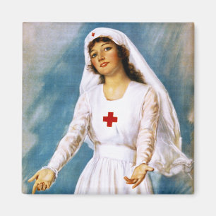 Third Red Cross Roll Call, 1918 Magnet