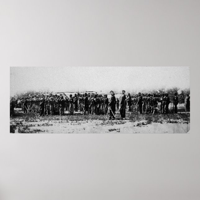 Third Regiment Infantry Civil War Coloured Troops Poster (Front)
