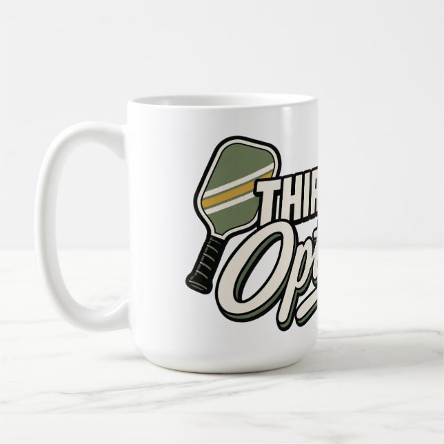 Third Shot Optimist | Pickleball Gift Mug (Left)