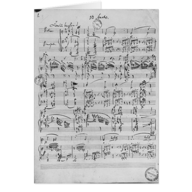 Third Sonata for piano and violin (Front)