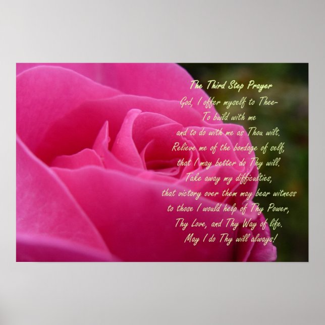 Third Step Prayer Poster (Front)