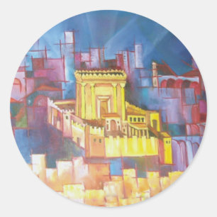 Third Temple of Jerusalem Classic Round Sticker
