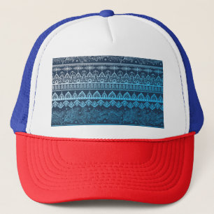 Third tribal ethnic, seamless pattern. trucker hat