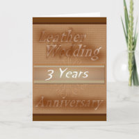 Third Wedding Anniversary ~ Leather