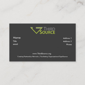 ThirdSource Business Card Template