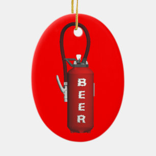 Thirst Quencher Beer Ceramic Ornament