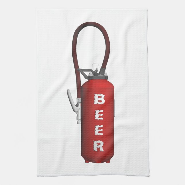 Thirst Quencher Beer Kitchen Towel (Vertical)