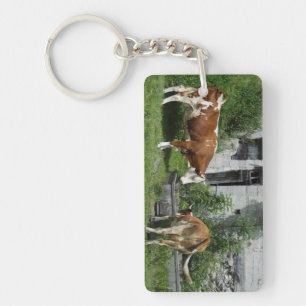 Thirsty Fleckvieh Keychain