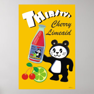 Thirsty? Happy Pandy Cherry Limeaid Poster