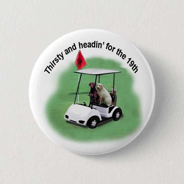 Thirsty Labs 2 Inch Round Button (Front)