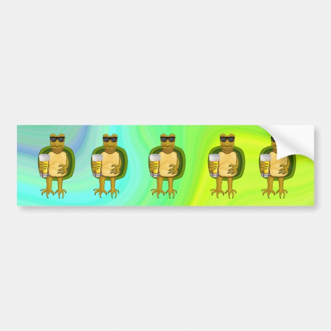 Thirsty Turtle Bumper Sticker (Front)