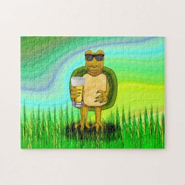 Thirsty Turtle Jigsaw Puzzle (Horizontal)
