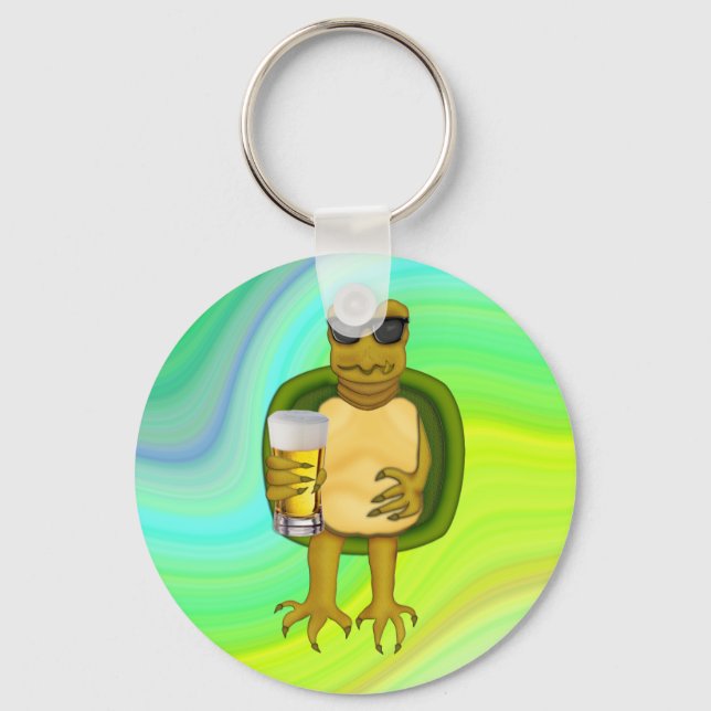 Thirsty Turtle Keychain (Front)