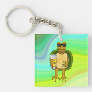 Thirsty Turtle Keychain