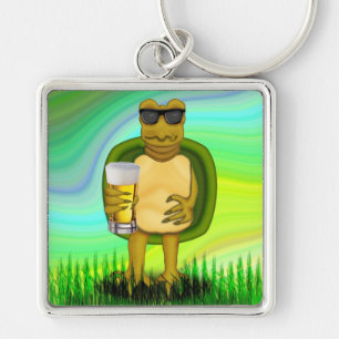 Thirsty Turtle Keychain